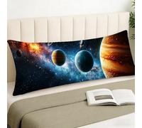 Bolster Pillow Cases 12x36Inch Universe Cushions Galaxy Cushion Covers, Waterproof Pillow Protectors Velvet Decorative Pillows for Side Sleepers with Zipper for Bedroom Livingroom Bed Cushions,Cod1651