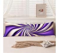 Bolster Pillow Cases 20x60 Inch Simple Pillow Protectors Abstract Cushion Covers, Velvet Decorative Pillows, Double-Sided Printing Pillowcases with Invisible Zipper for Bedroom Bed Cushions, Model1321