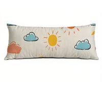 Bolster Pillow Cases 30 x 90 cm Pillow Cases Color Cushion Covers Cloud Velvet Bolster Cushion Double-Sided Improve Sleep, Long Pillows for Side & Back Sleepers, Maternity & Pregnancy Support T-7900