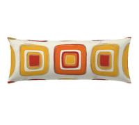 Bolster Pillow Cases 40 x 145 Orange Color Side Sleeper Pillow Cover Beige Long Pillows for Sleeping, Soft Velvet Decorative Pillows Cases with Invisible Zipper Maternity Long Body Pillowcase Q-954