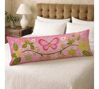 Bolster Pillow Cases 60x180cm Pink King Size Pillows, Green Cushion Covers Hidden Zipper, Velvet Rectangular Decorative Long Pillows, Full Body Pillow for Adults Home Decor, Gifts for Women U00-125