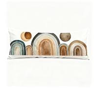 Bolster Pillow Cases Abstract Side Sleeper Pillow Rainbow Full Body Pillows, Pack of 1 50x150 cm Long Pregnancy Pillows, with Invisible Zipper Pillowcase for Maternity Support and Side Sleeper H0-55