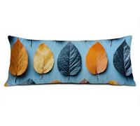 Bolster Pillow Cases Autumn Pillow Cases Leaf Cushion Covers 40 x 120 cm Linen Bolster Cushion Double-Sided Printing Improve Sleep, Long Pillows for Room Decor Couch Bedroom Bed, Gifts Women B-9611