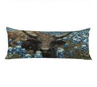 Bolster Pillow Cases Grey Side Sleeper Pillow Cover 12 x 39in/30 x 90 cm Animal Body Pillows, Double-Sided Printing Large Pillow Cases, Headboard Cushion, Comfort Soft Velvet Long Pillowcase w-1256