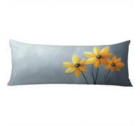 Bolster Pillow Cases Grey Side Sleeper Pillow Cover 16 x 57in/40 x 145 cm Orange Body Pillows, Double-Sided Printing Large Pillow Cases, Headboard Cushion, Comfort Soft Velvet Long Pillowcase w-1274
