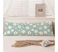 Bolster Pillow Cases Simple Cushion Covers Flowers Pregnancy Pillow, Velvet Bolster Cushion, Double-Sided Printing Pillowcase Protectors for Christmas Decorative Pillows, 12x36in / 30x90cm, Model1263