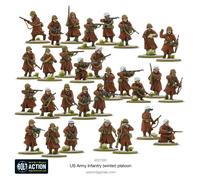 Bolt Action 1/56 scale US Army Infantry Platoon Winter #402013051