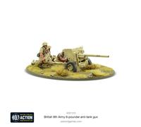 Bolt Action Warlord Games British 8th Army 6 Pounder ATG…