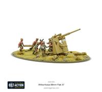 Bolt Action Warlord Games, Afrika Korps 8.8cm Flak 37, Wargaming Miniatures