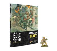 Bolt Action Armies of Italy with 'Desert Lightning' book miniature