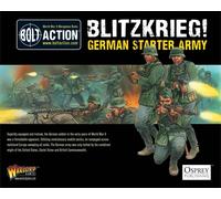 Blitzkrieg German Starter Army - 28mm Scale Plastic Miniatures for Bolt Action by Warlord Games - Highly Detailed World War 2 Miniatures for Table-top Wargaming