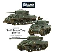 Bolt Action - British Sherman V Troop including Vc Firefly - Warlord Games