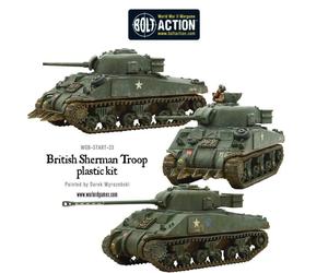 Bolt Action - British Sherman V Troop including Vc Firefly - Warlord Games
