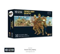Warlord Games French Army Infantry - 28mm Scale Plastic Miniatures for Bolt Action Highly Detailed World War 2 Miniatures for Table-top Wargaming
