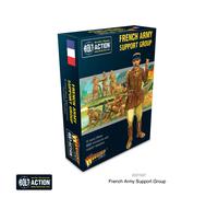 French Army Support Group - 28mm Scale Metal Miniatures for Bolt Action by Warlord Games - Highly Detailed World War 2 Miniatures for Table-top Wargaming