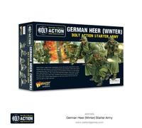 Warlord Games German Heer (Winter) Starter Army - 28mm Scale Plastic Miniatures for Bolt Action Highly Detailed World War 2 Miniatures for Table-top Wargaming