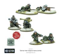 Warlord Games German Heer (Winter) Weapons Teams - 28mm Scale Miniatures for Bolt Action Highly Detailed World War 2 Miniatures for Table-top Wargaming