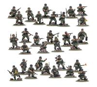 Warlord Games German Army Veterans Infantry Platoon - 28mm Scale Plastic Miniatures for Bolt Action Highly Detailed World War 2 Miniatures
