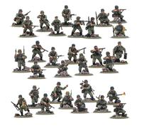 Warlord Games German Army Veterans Infantry Platoon - 28mm Scale Plastic Miniatures for Bolt Action Highly Detailed World War 2 Miniatures