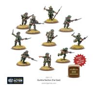 Bolt Action - Gurkha Section (Far East) - Warlord Games NEW