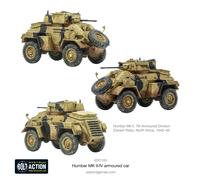 Warlord Games British Army Humber MK II/IV Armoured Car - 1:56 / 28mm Plastic Scale Model for Bolt Action Highly Detailed World War 2 Miniatures