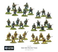 Warlord Games Italian Army Infantry Alpini Mountain Troops - 28mm Scale Plastic Miniatures for Bolt Action Highly Detailed World War 2 Miniatures for Table-top Wargaming