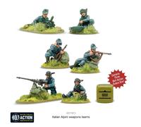 Warlord Games Italian Alpini Weapons Teams - 28mm Scale Miniatures for Bolt Action Highly Detailed World War 2 Miniatures for Table-top Wargaming