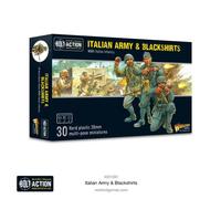 Warlord Games Italian Army & Blackshirts Starter Army - 28mm Scale Plastic Miniatures for Bolt Action Highly Detailed World War 2 Miniatures for Table-top Wargaming