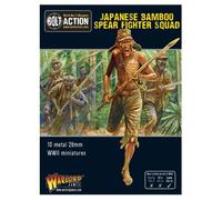 Warlord Games Japanese Army Bamboo Spear Fighter Squad - 28mm Scale Metal Miniatures for Bolt Action Highly Detailed World War 2 Miniatures