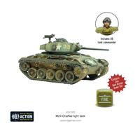 M24 Chaffee - 1:56 / 28mm Resin & Metal Scale Model Tank For Bolt Action by Warlord Games - Highly Detailed World War 2 Miniatures for Table-top Wargaming