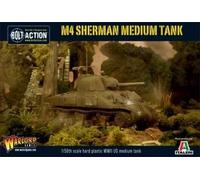 Warlord Games M4 Sherman 1:56 / 28mm US Army Plastic Scale Model Tank Kit for Bolt Action Highly Detailed World War 2 Miniatures