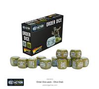 Warlord Games Bolt Action 2 Bolt Action Orders Dice - Olive Drab (12)
