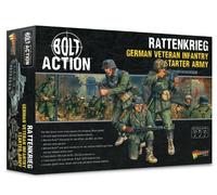Rattenkrieg - German Veteran Infantry Starter Army - 28mm Scale Miniatures for Bolt Action Highly Detailed World War 2 Miniatures