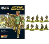 Bolt Action Soviet Army Assault Engineers Squad - 28mm Scale Metal Miniatures by Warlord Games - Highly Detailed World War 2 Miniatures