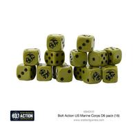 Warlord Games Bolt Action: US Marine Corps D6 Dice (16)