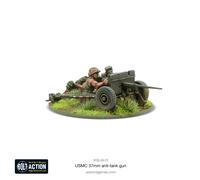 Bolt Action M3A1 37mm Anti-Tank Gun | World War II Wargaming Miniatures