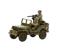 Bolt Action Warlord Games, miniatures - US Army Jeep with 30 Cal MMG