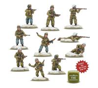 Warlord Games US Airborne (Winter) Pathfinder Squad - 28mm Scale Resin Miniatures for Bolt Action Highly Detailed World War 2 Miniatures