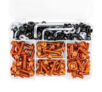 Bolt And Nut Assortment Kit Compatible With For ZX6R For ZX7R For ZX9R 190PCS Complete Fairing Bolts Screws Screw Combination Motorcycle Bolts Combination Kit
