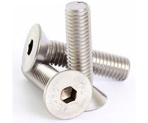 Bolt Base 2.5mm A2 Stainless Steel Countersunk Csk Hex Head Socket Screw Allen Bolts M2.5 X 12-20
