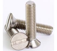 Bolt Base 2.5mm A2 Stainless Steel Slotted Countersunk Machine Screws Bolts M2.5 X 6-20