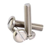 Bolt Base 4mm A2 Stainless Steel Slot Slotted Pan Head Machine Screws Bolts M4 X 10-50