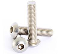 Bolt Base 5mm A2 Stainless Steel Hex Socket Button Head Allen Bolt Screw M5 X 50-10