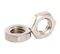 Bolt Base 8mm A2 Stainless Steel Fine Pitch Hexagon Half Lock Nuts Hex Thin Nut DIN 439 M8 X 1.0mm - 10