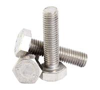 Bolt Base 8mm A2 Stainless Steel Set Screws Setscrews Hex Head Fully Threaded Bolts DIN 933 M8 x 20-100