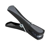 Bolt Clothes Pegs Set of 24 Extra Long 8 cm Span 4 cm Non-Slip Rubber Coating Recycled Plastic Black Dimensions 8 x 4 x 1.7 cm