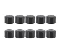 Bolt Covers, Engine Bolt Caps, Kuuleyn 10PCS Motorcycle Head Bolt Cover Black Flat Cnc Aluminum Engine Screw Topper Covers Caps Universal for Motor Transmission Chassis (Small)