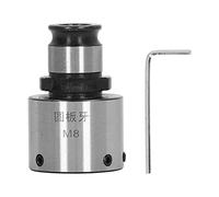 Bolt Die Tapping Collet Fast Change Chuck Round Lathe Tool, Carbon Steel Material with Hex Wrench, High Accuracy and Stability, Oxidation Resistant, Easy Installation for Tapping