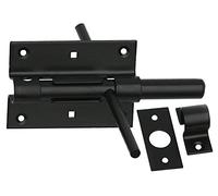 Bolt Door Bolt 100/16 Black Powder Coating on Both Sides