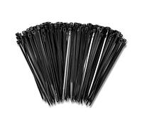 Bolt Dropper 4 Black Zip Cable Ties (1000 Pack), 18lbs Tensile Strength - Heavy Duty, Self-Locking Premium Nylon Cable Wire Ties for Indoor and Outdoor by